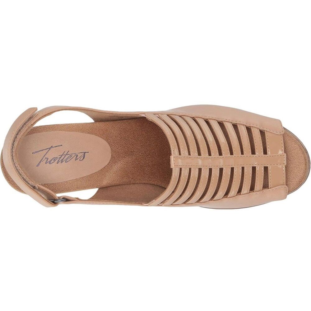 Trotters Minnie Sandal, Nude, 12 Wide NEW in box - Picture 3 of 7